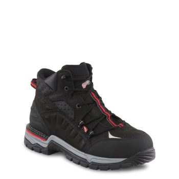 Red Wing FlexForce® 5-inch Waterproof Safety Toe Mens Hiking Boots Black - Style 6671